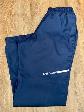 Bauer Team Youth XL Navy Pants | Hockey Warm-Up | BC Monogram | Great Condition